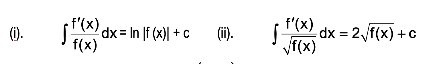 integration by substitution