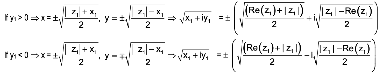 square root a complex number