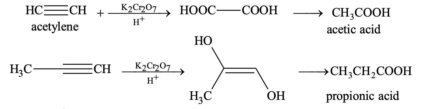 oxidation with acidic