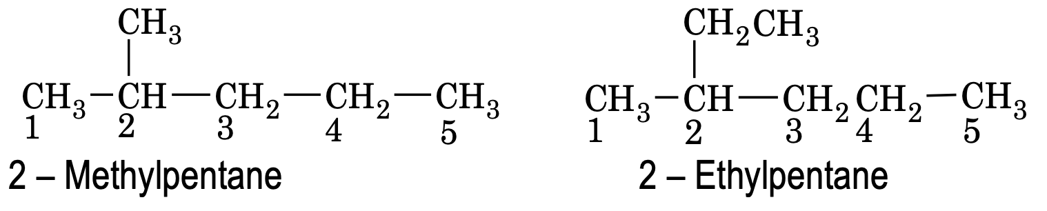 Naming the hydrocarbons