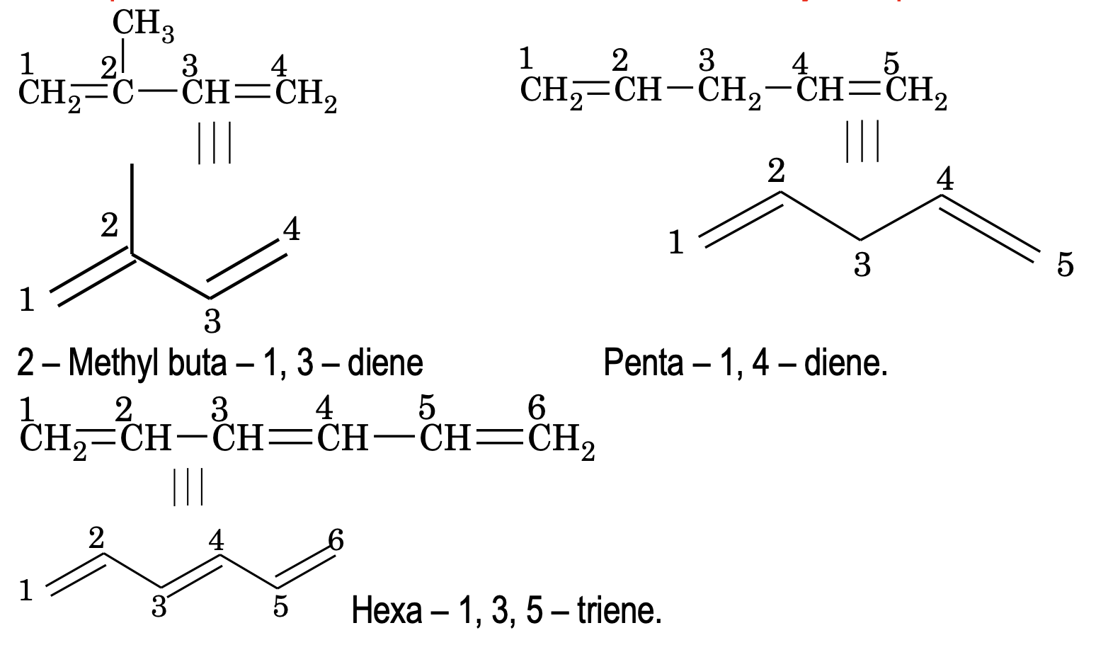 bond line notation of molecules