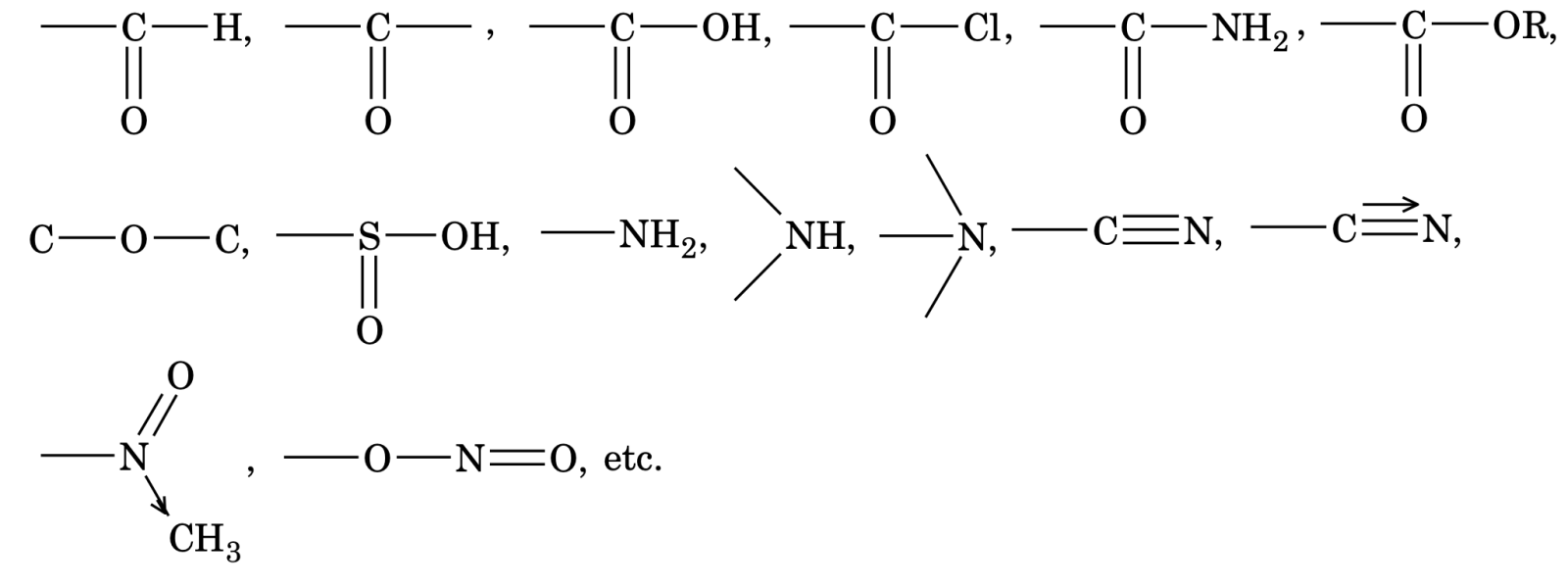 functional group of atom