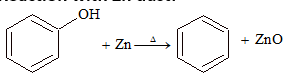 Reaction with Zn dust