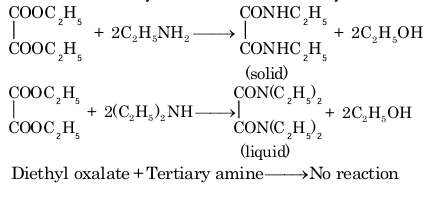 Reaction with diethyloxalate