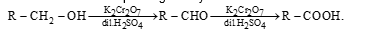 Oxidation of Alcohol:
