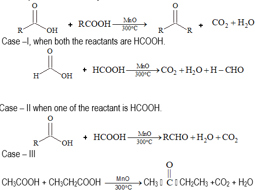 Decomposition of carboxylic acids
