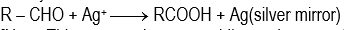 Tollen's reagent: