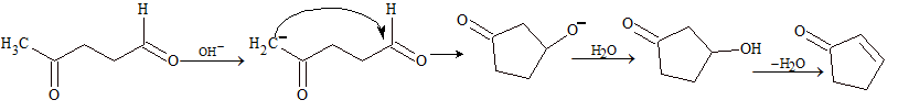 Intramolecular aldol condensation