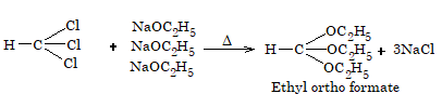 Reaction with sodium ethoxide