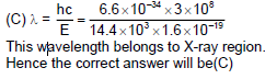  An electromagnetic radiation has an energy 14.4 KeV. To which region of electromagnetic spectrum does it belong?