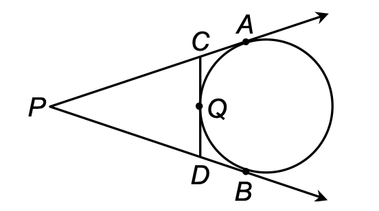 PA and PB are tangents to the circle drawn from an external point P