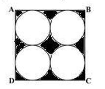 Fig. where ABCD is a square of side 14 cm.