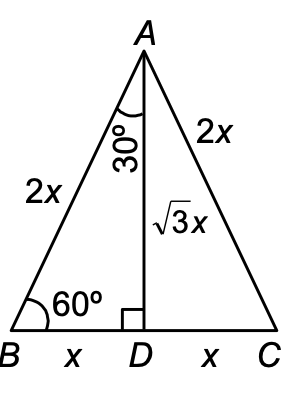 TRIGONOMETRIC RATIOS OF 60º AND 30º