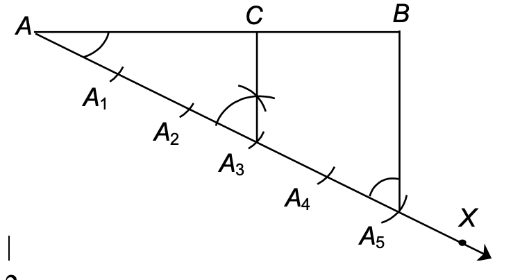 line segment AB, divide it in the ratio 3:2