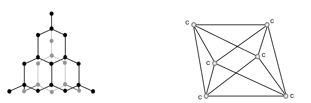 Three dimensional tetrahedral structures