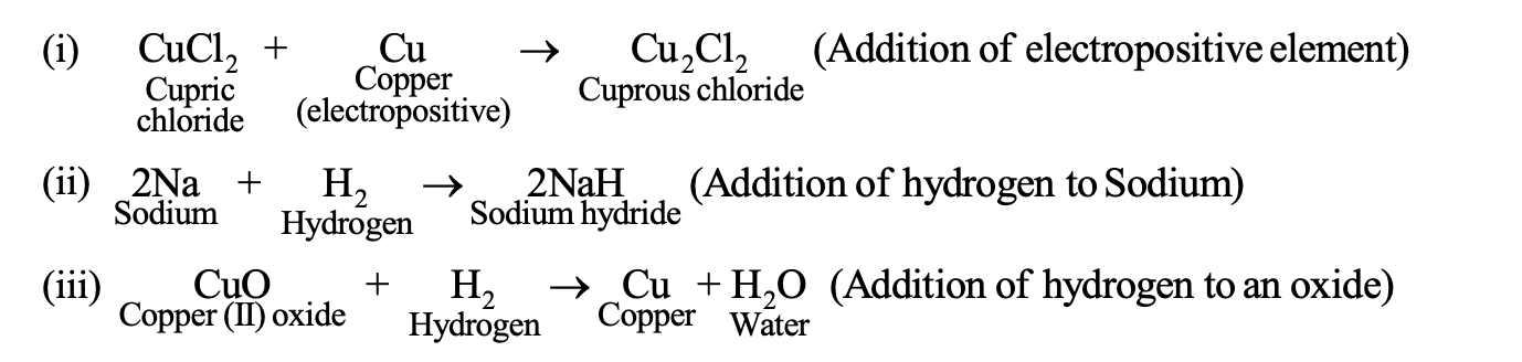 hydrogen or electropositive element