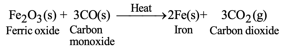 Reduction with carbon monoxide