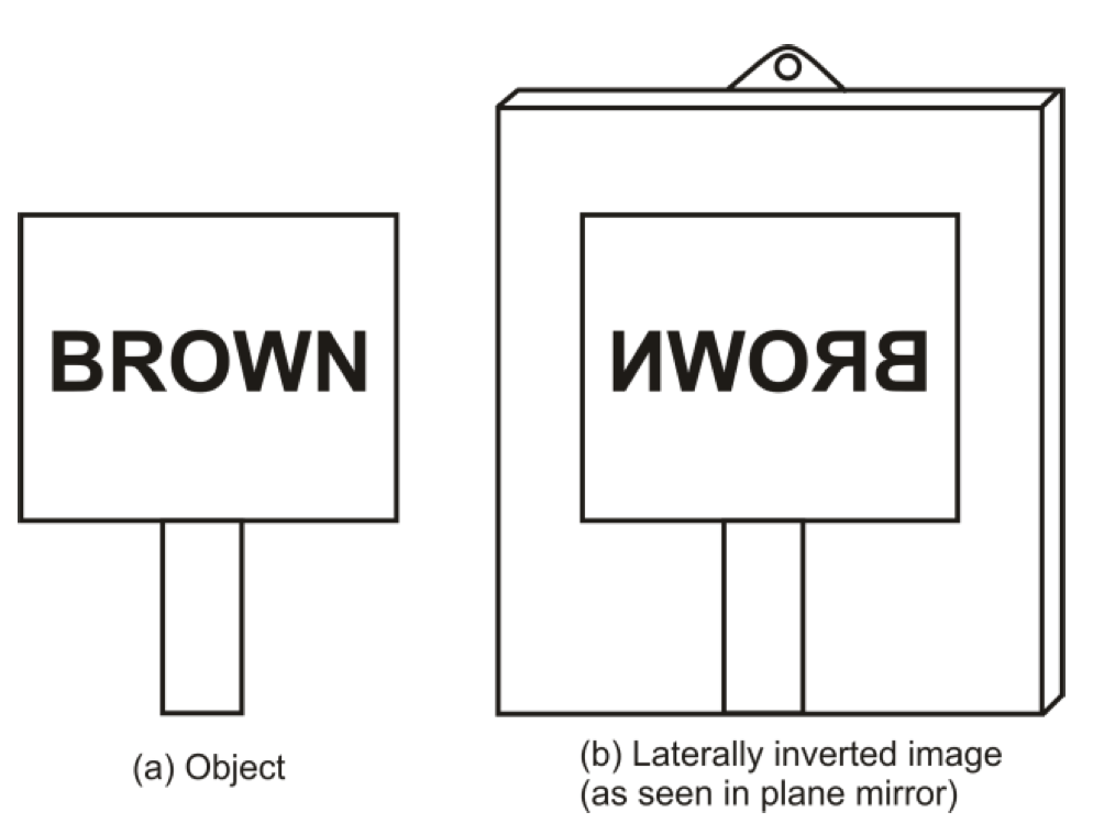 Diagram to show lateral inversion