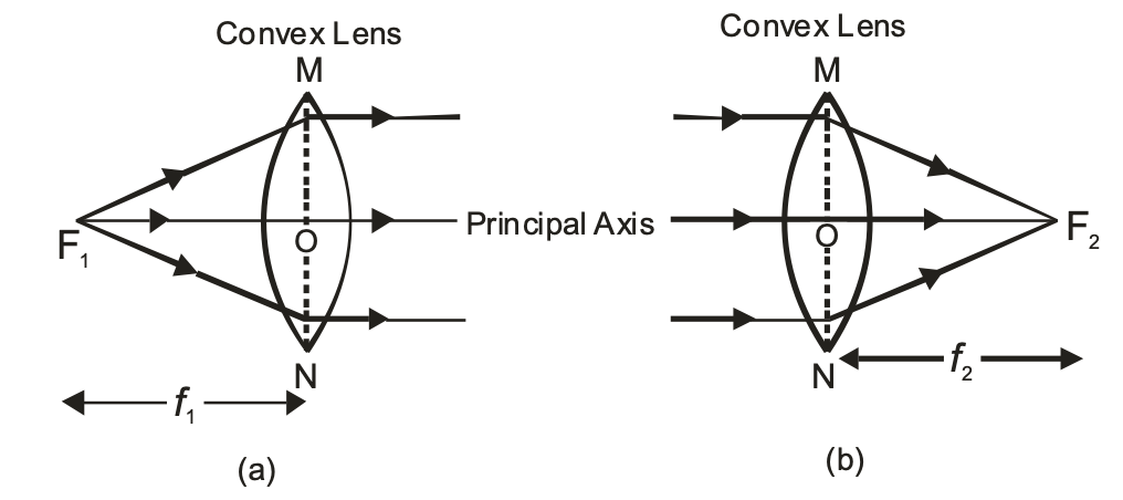 PRINCIPAL FOCUS AND FOCAL LENGTH OF A CONVEX LENS