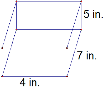 Find the volume and surface area of this cuboid