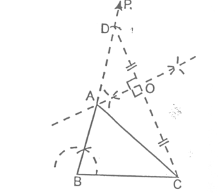 Thus, ΔABC is the required triangle.