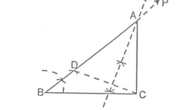  Construct a triangle with base of 8 cm and difference between the length of other two sides is 3 cm and one base angle is 60