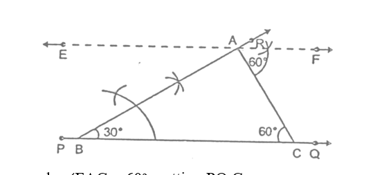 To construct a ΔABC from the given data. 