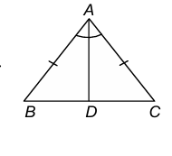 Angles opposite to equal sides of an isosceles triangle are equal.
