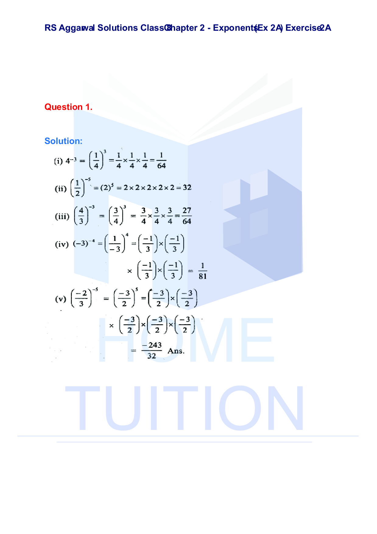 Chapter-2 Exponents