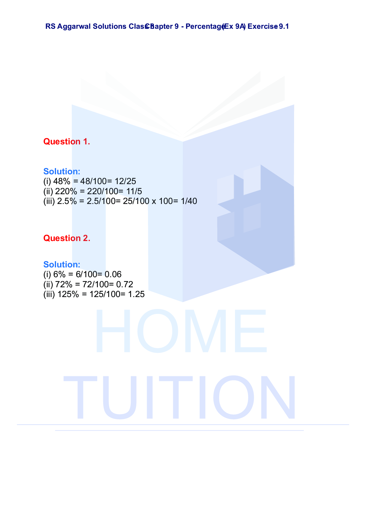 Chapter-9 Percentage