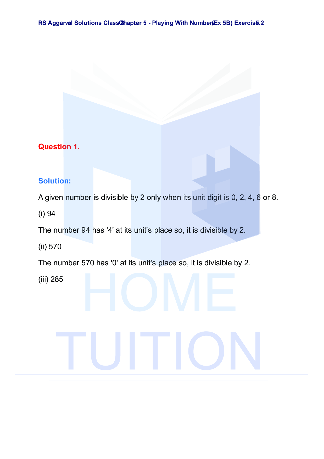 Chapter-5 Playing with Numbers