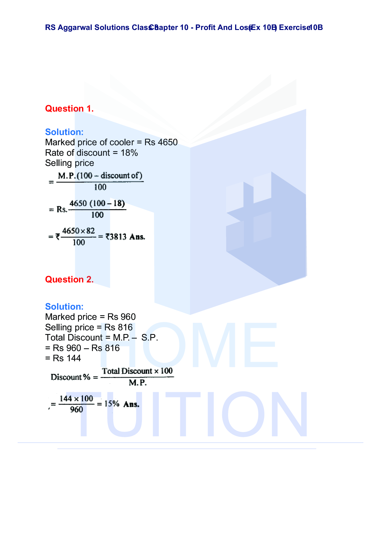 Chapter-10 Profit and Loss