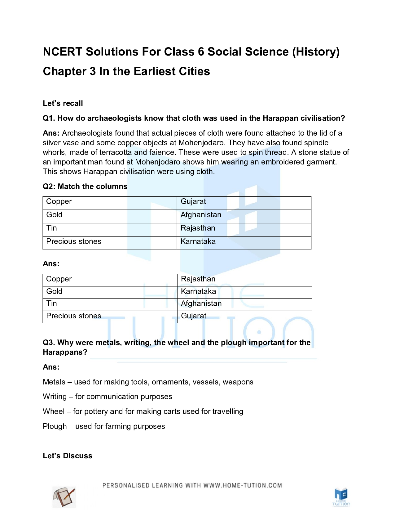 Chapter 3 In the Earliest Cities