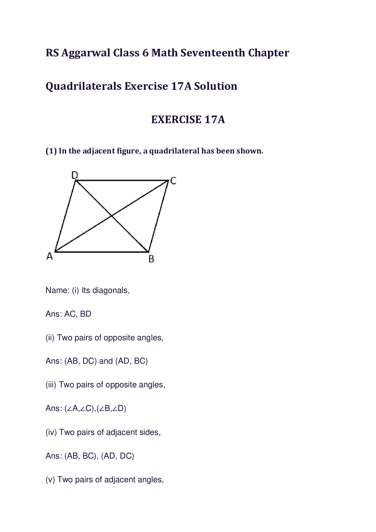 Chapter-17 Quadrilaterals