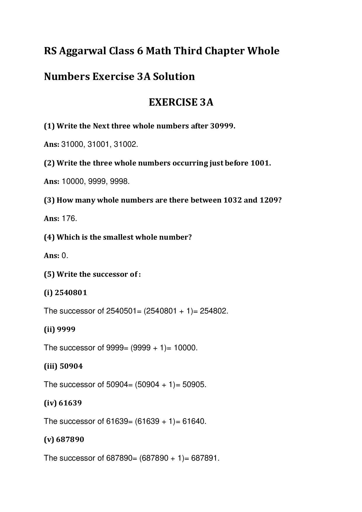 Chapter-3 Whole Numbers