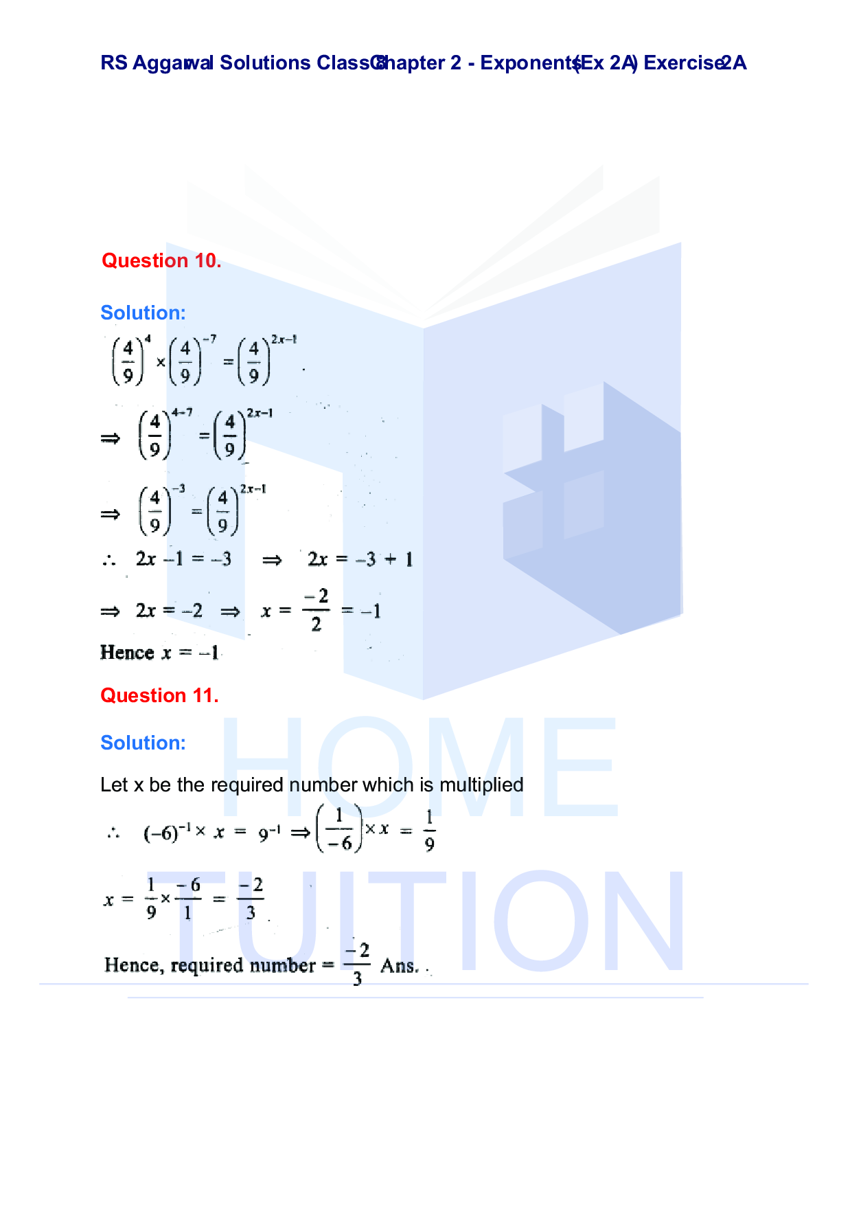 Chapter-2 Exponents