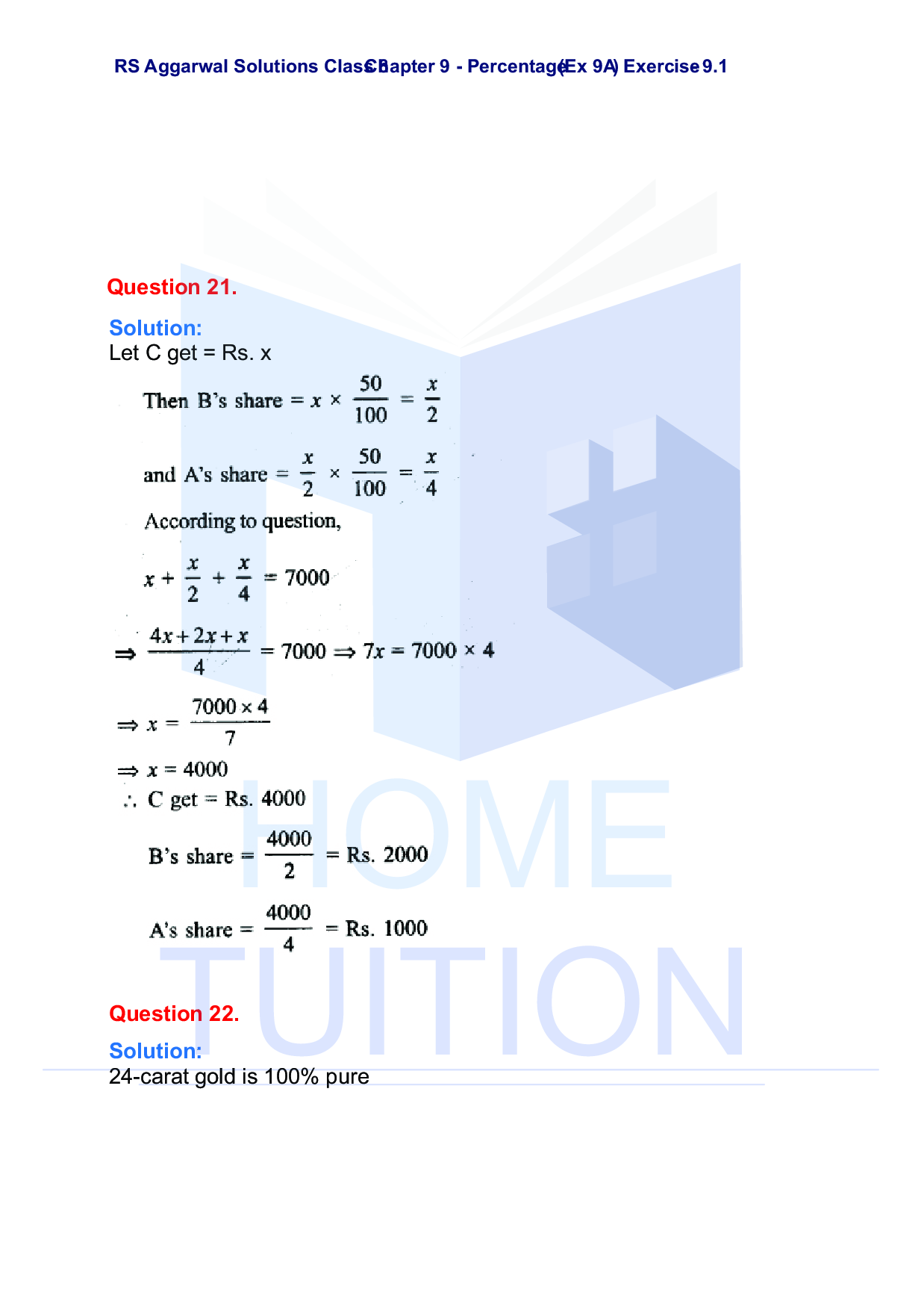 Chapter-9 Percentage