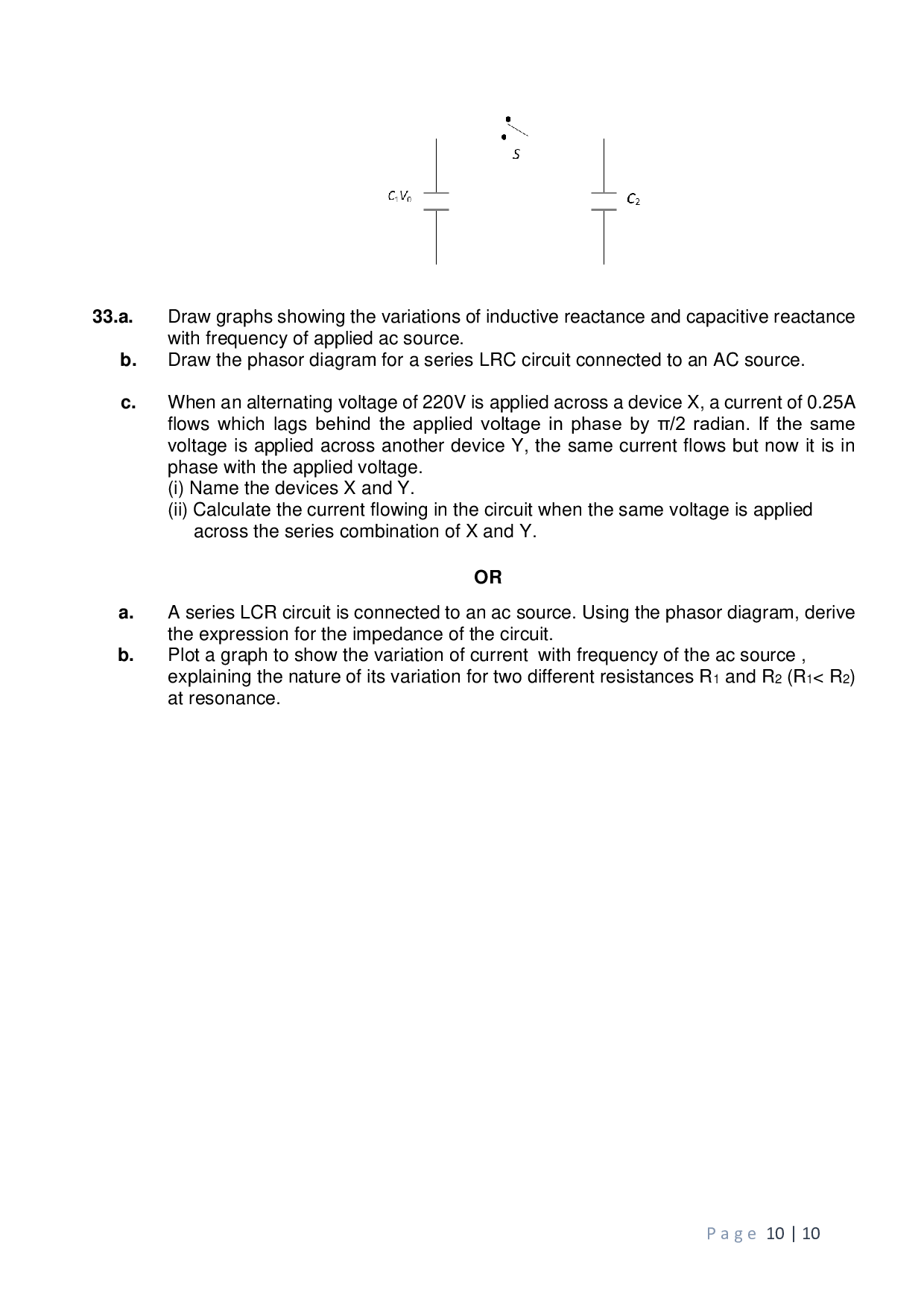 Class 12 Sample Papers for Physics