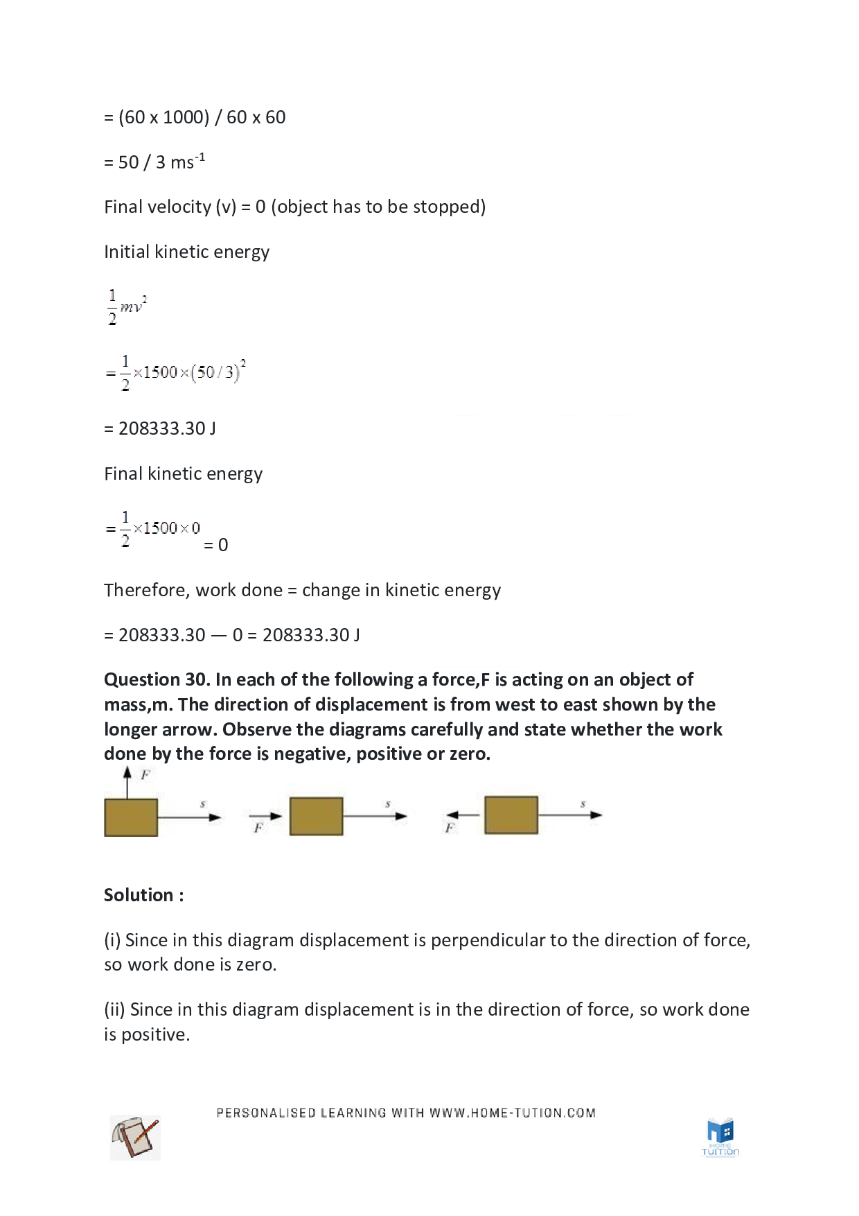 NCERT Solutions For Class 9 Science Chapter 11 Work And Energy