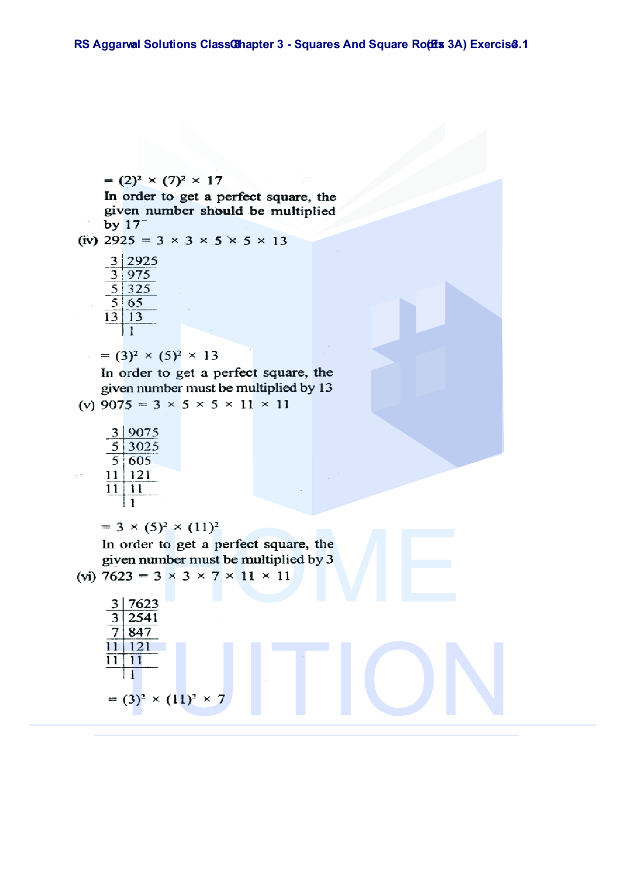 Chapter-3 Squares and Square Roots