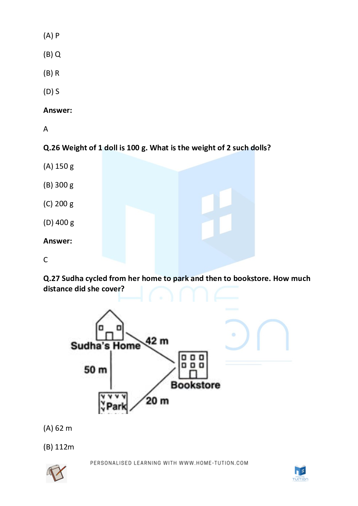 CBSE Class 2 Maths Length Weight and Capacity Worksheets 