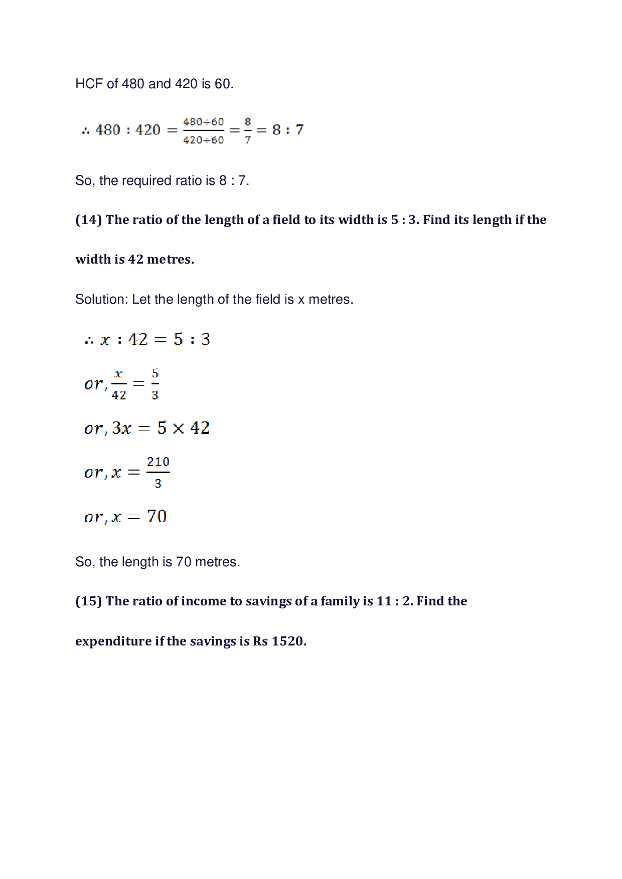 Chapter-10 Ratio, Proportion and Unitary Method