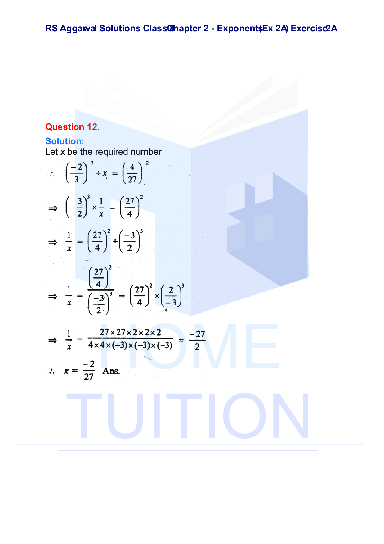 Chapter-2 Exponents