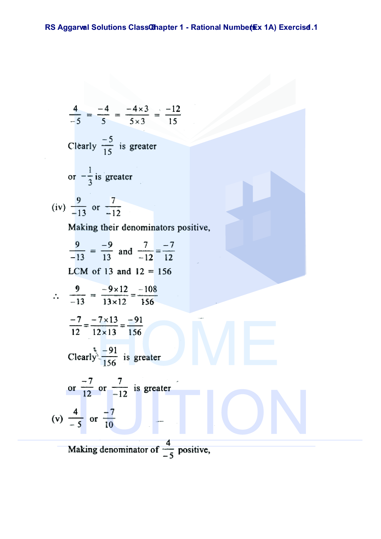 Chapter-1 Rational Numbers