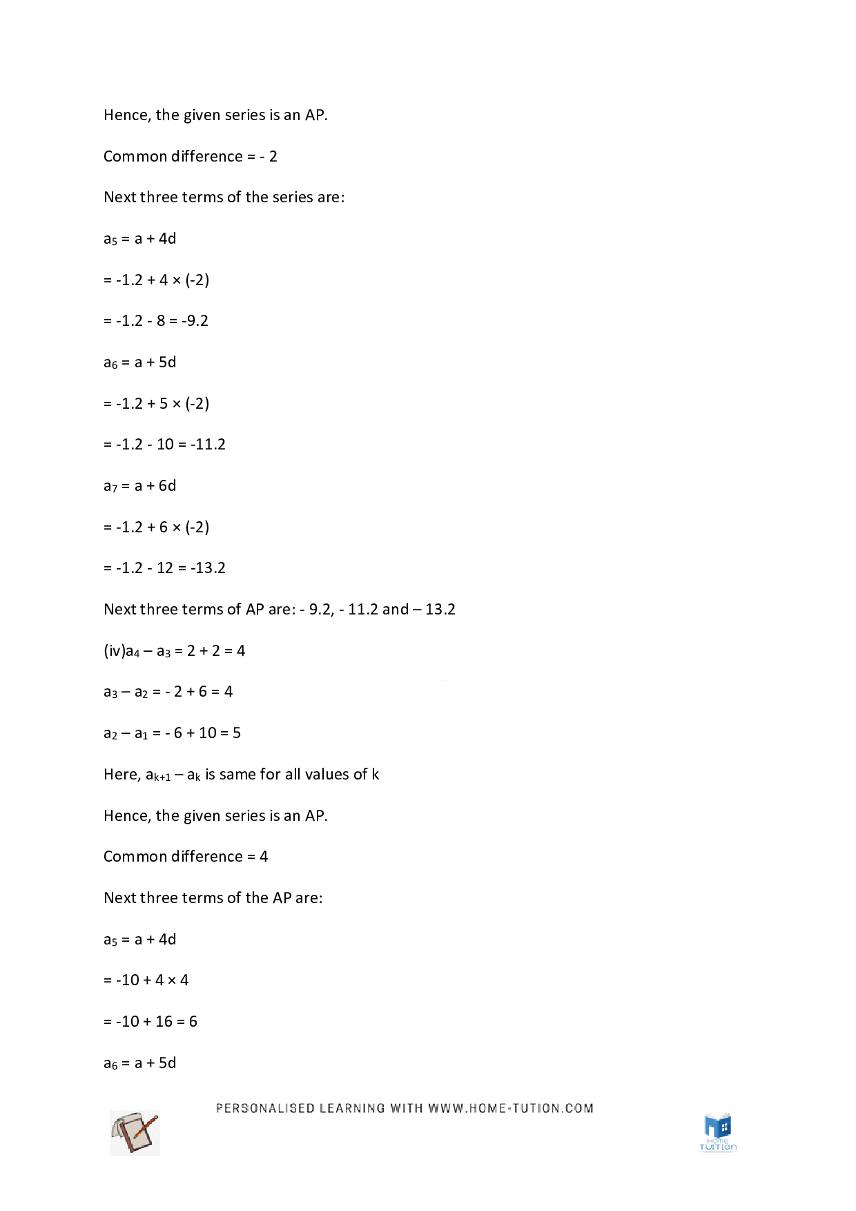 Chapter 5 Arithmetic Progressions
