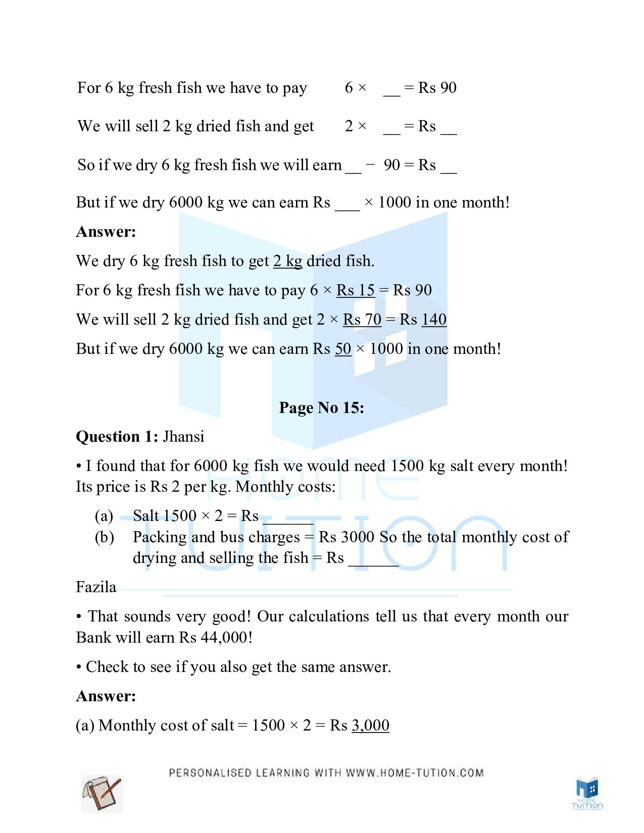 NCERT Class 5 Maths Chapter-1 The Fish Tale?