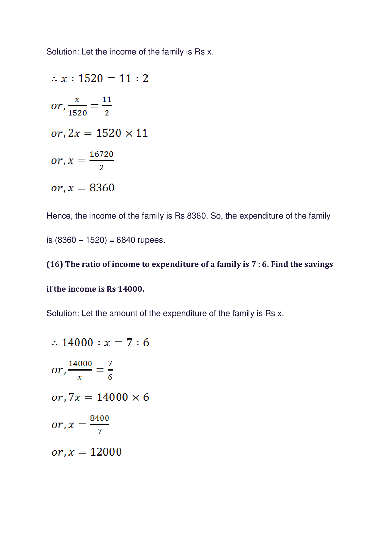 Chapter-10 Ratio, Proportion and Unitary Method