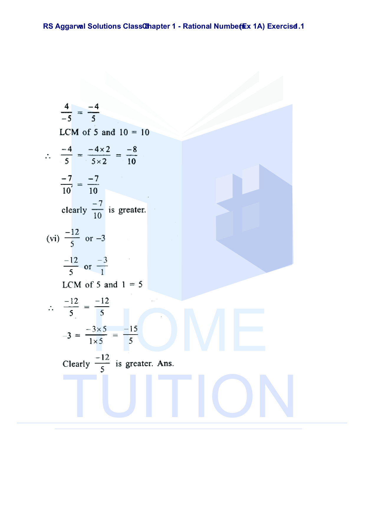 Chapter-1 Rational Numbers