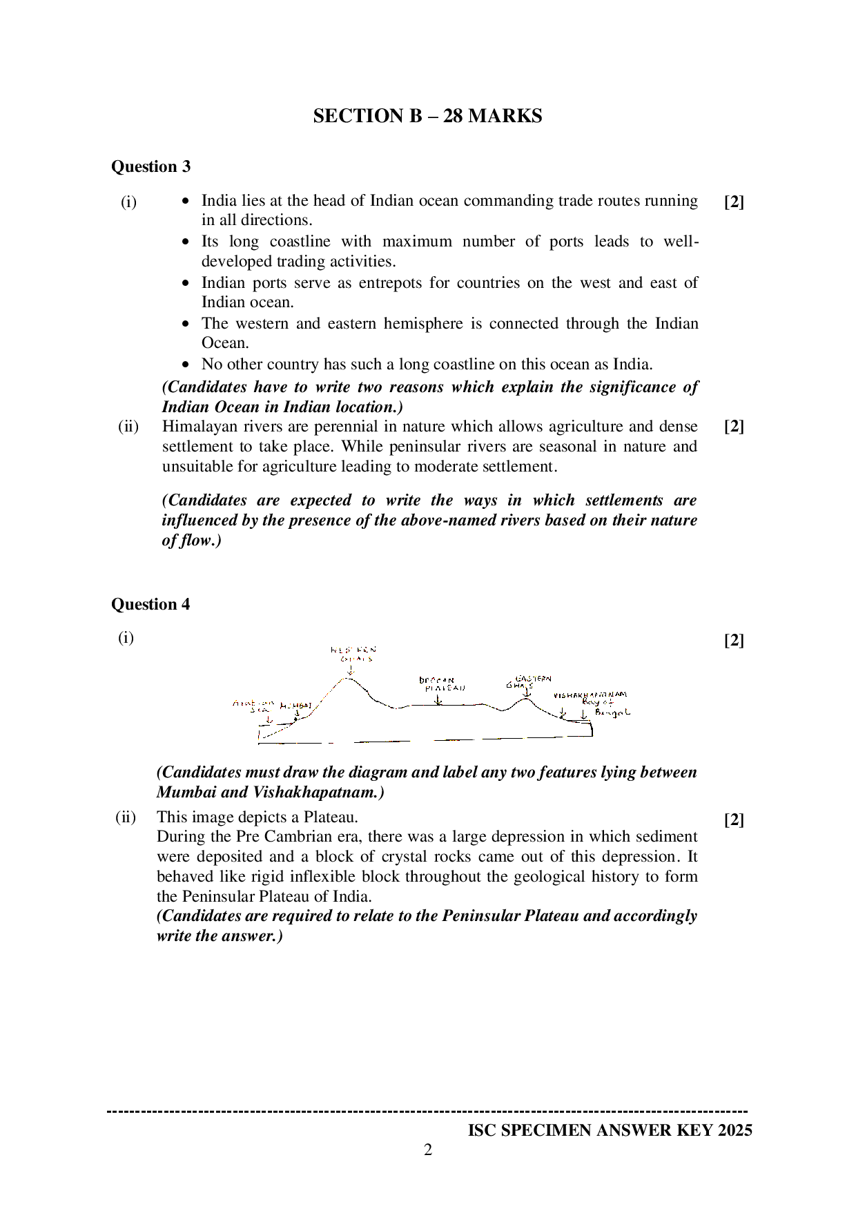 ISE Sample paper for Geography