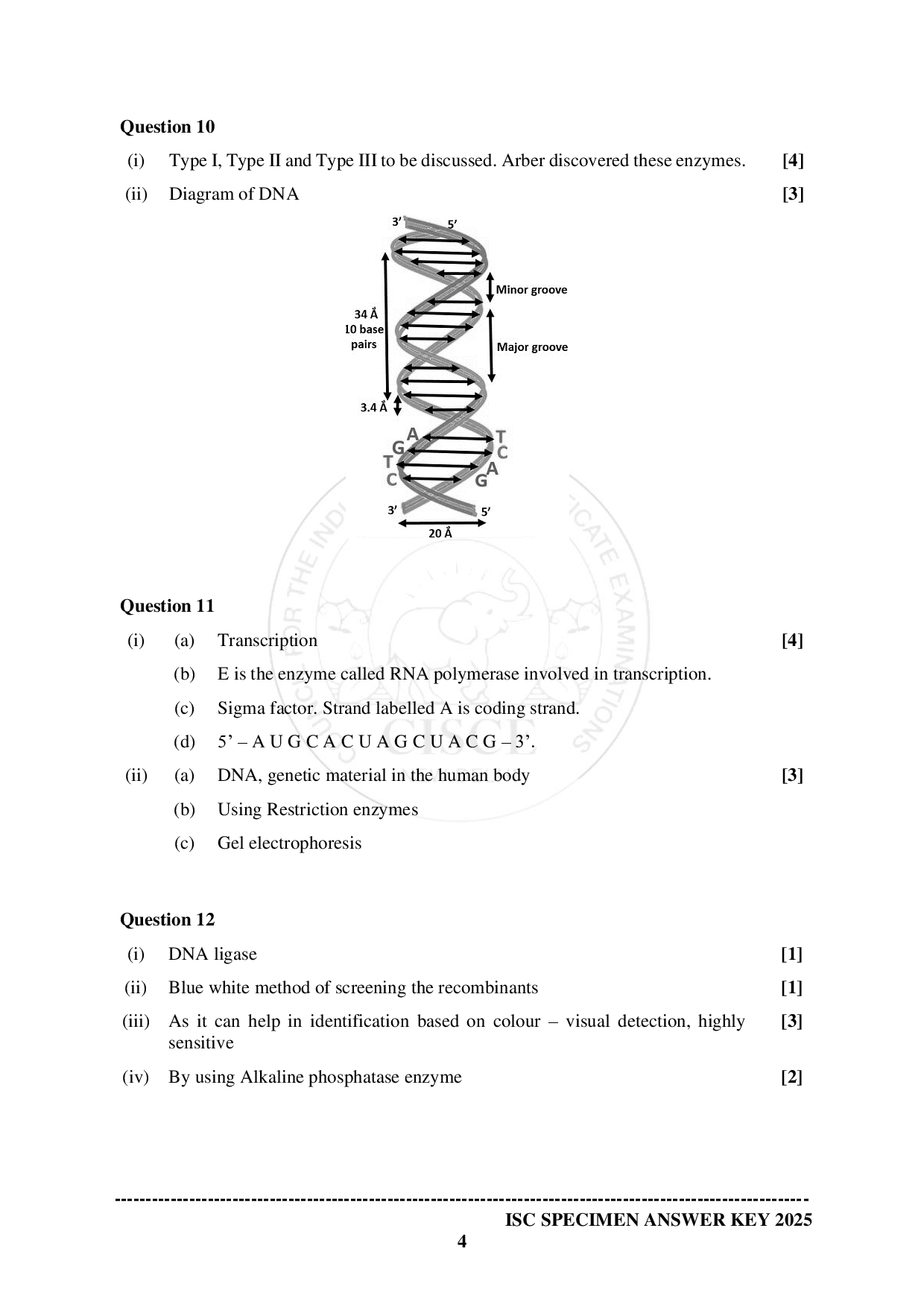 ISE Sample paper for Biotechnology